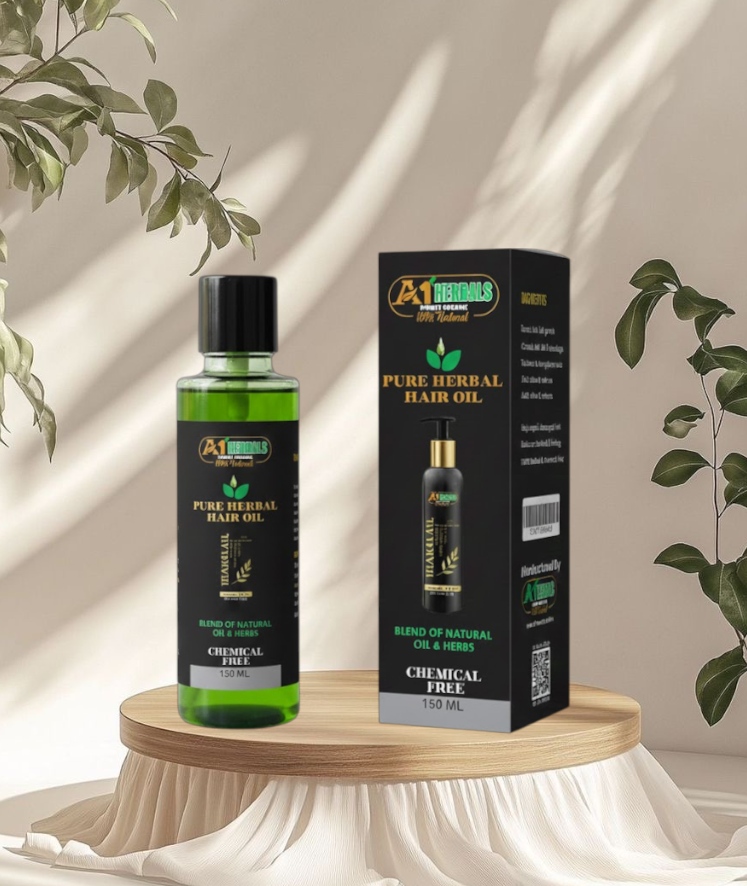 A1 Pure Herbal Hair Grwoth Oil-Anti Hair Fall-Nourish Your Hair